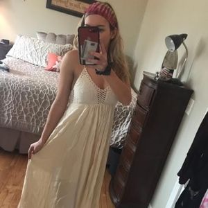 Lulu's summer maxi crochet dress